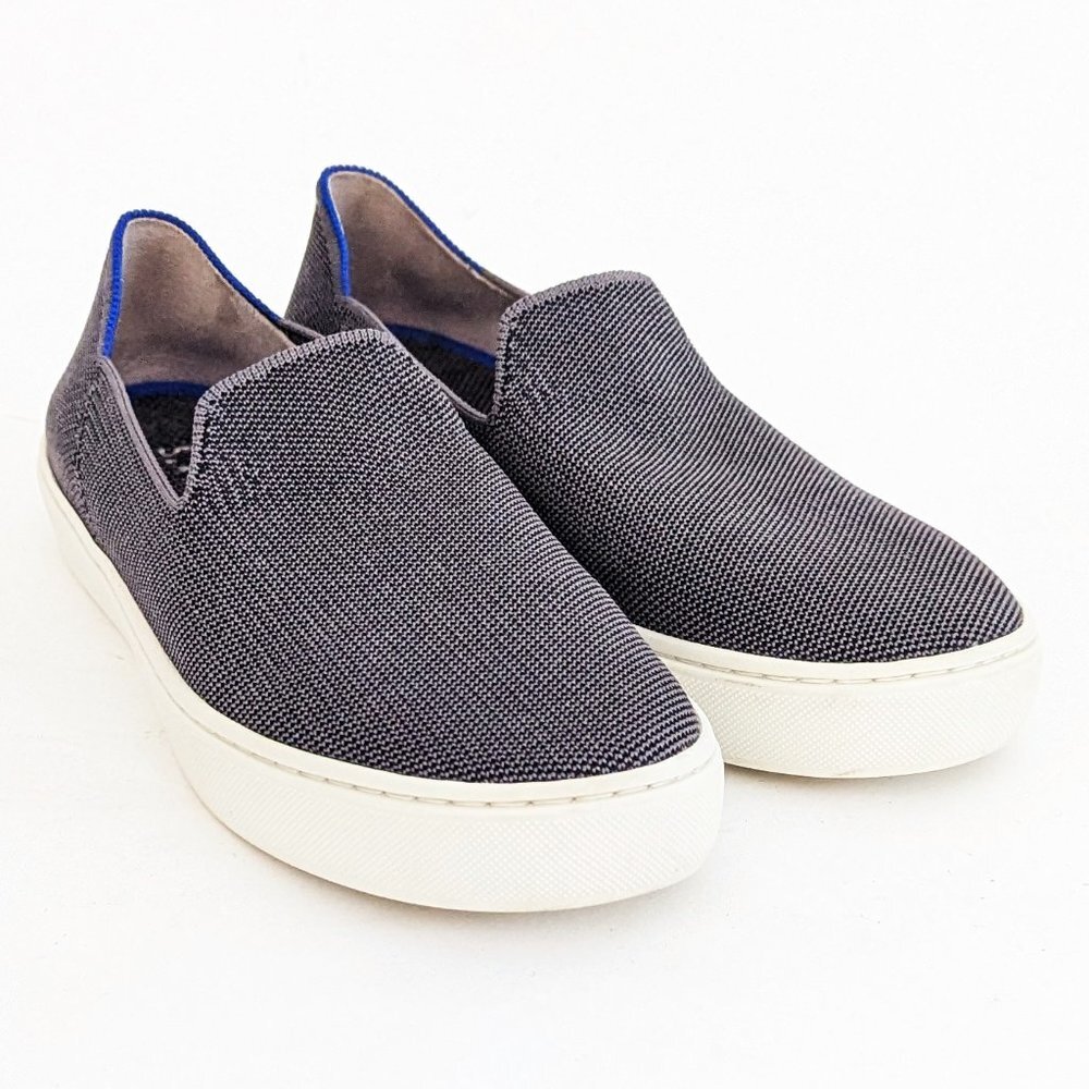 💙 Rothy's Blue/Black Slip on Shoes - Women's Size 8 💙
